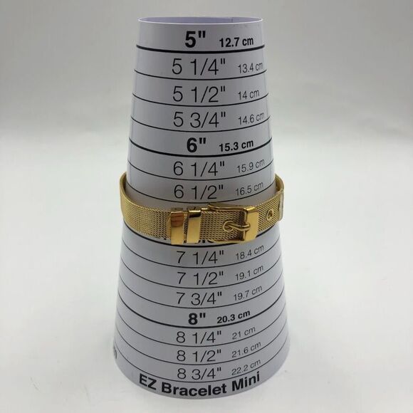 18K Gold Plated Stainless Steel Buckle Style Bracelet Waterproof Hypoall… - Picture 9 of 13